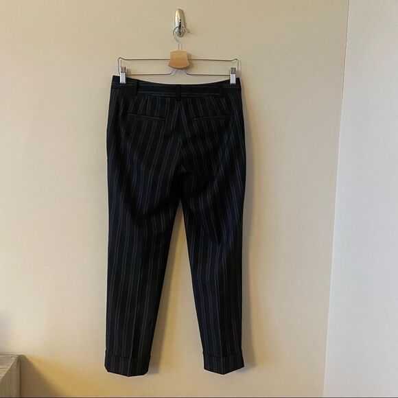 ANTHROPOLOGIE-CARTONNIER Stripe Wool Blend Trouser (Size:2) - Picture 3 of 11